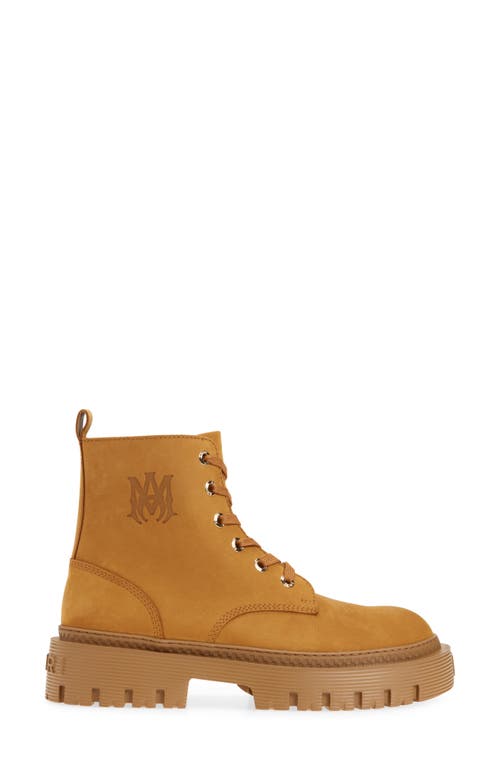 Amiri Ma Jumbo Suede Ankle Boots In Wheat