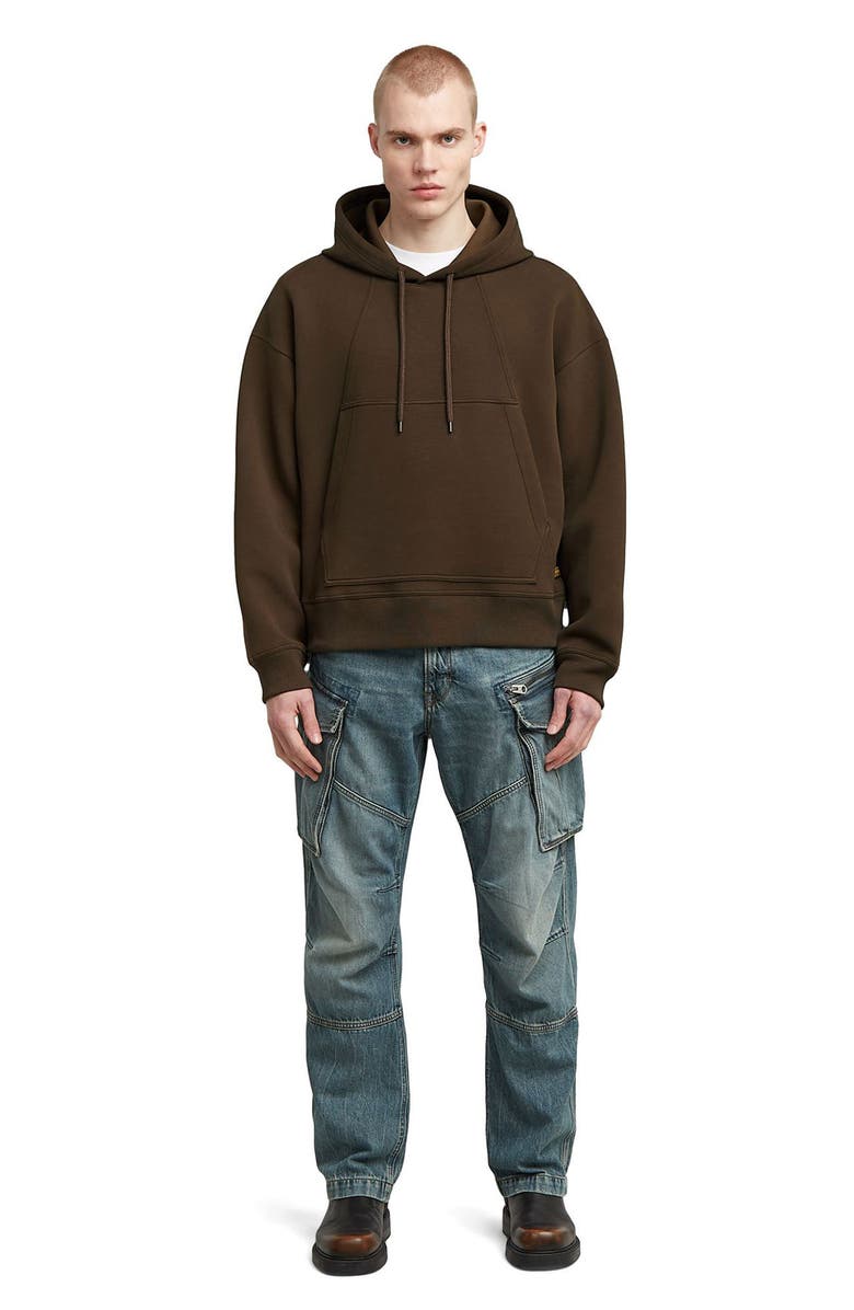 G-STAR Loose Fit Scuba Knit Hoodie, Alternate, color, Deep Brown