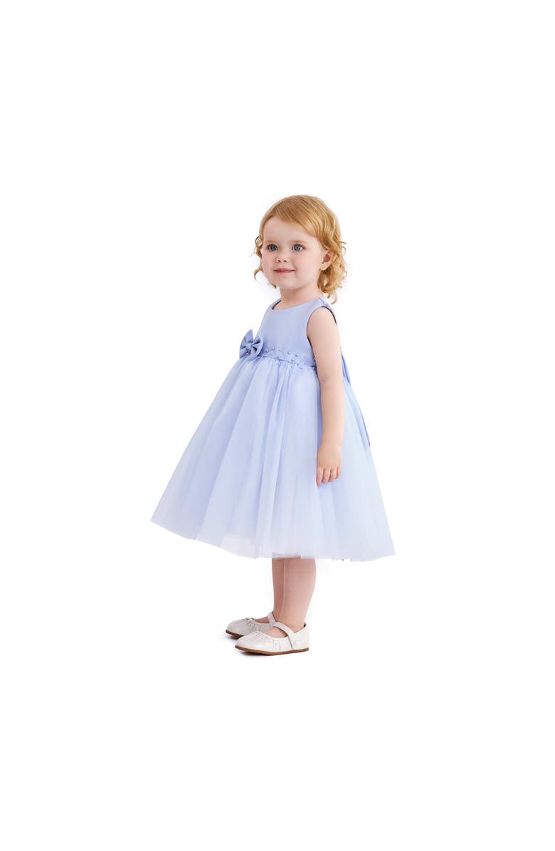 Tulleen Lace Petal Gown, Alternate, color, Blue