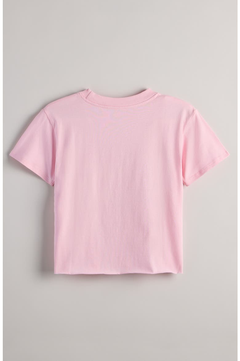 Kids' Crop Graphic T-Shirt, Alternate, color, PINK ORCHID TROPICAL SNOOPY