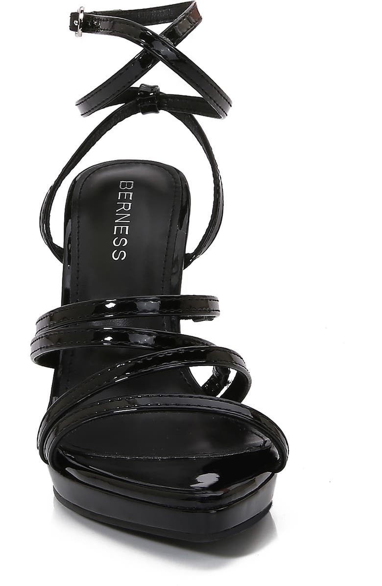 BERNESS Herlinsa Ankle Strappy Stiletto Sandal, Alternate, color, Black