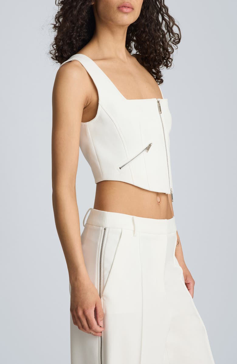 Kenneth Cole Sleeveless Zip Front Top, Alternate, color, 