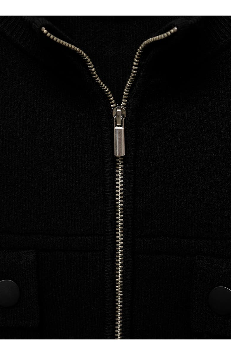 MANGO Pocket Knit Jacket, Alternate, color, 