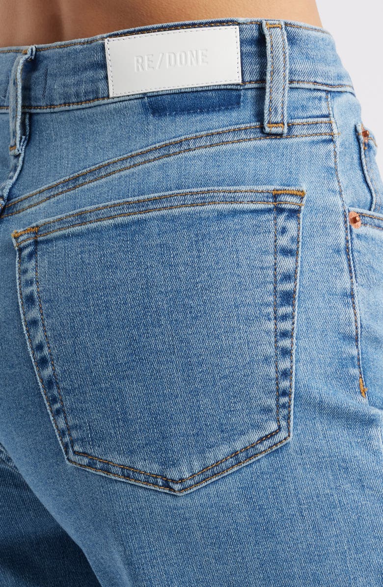 Re/Done Raw Hem High Waist Ankle Wide Leg Jeans, Alternate, color, Runyon