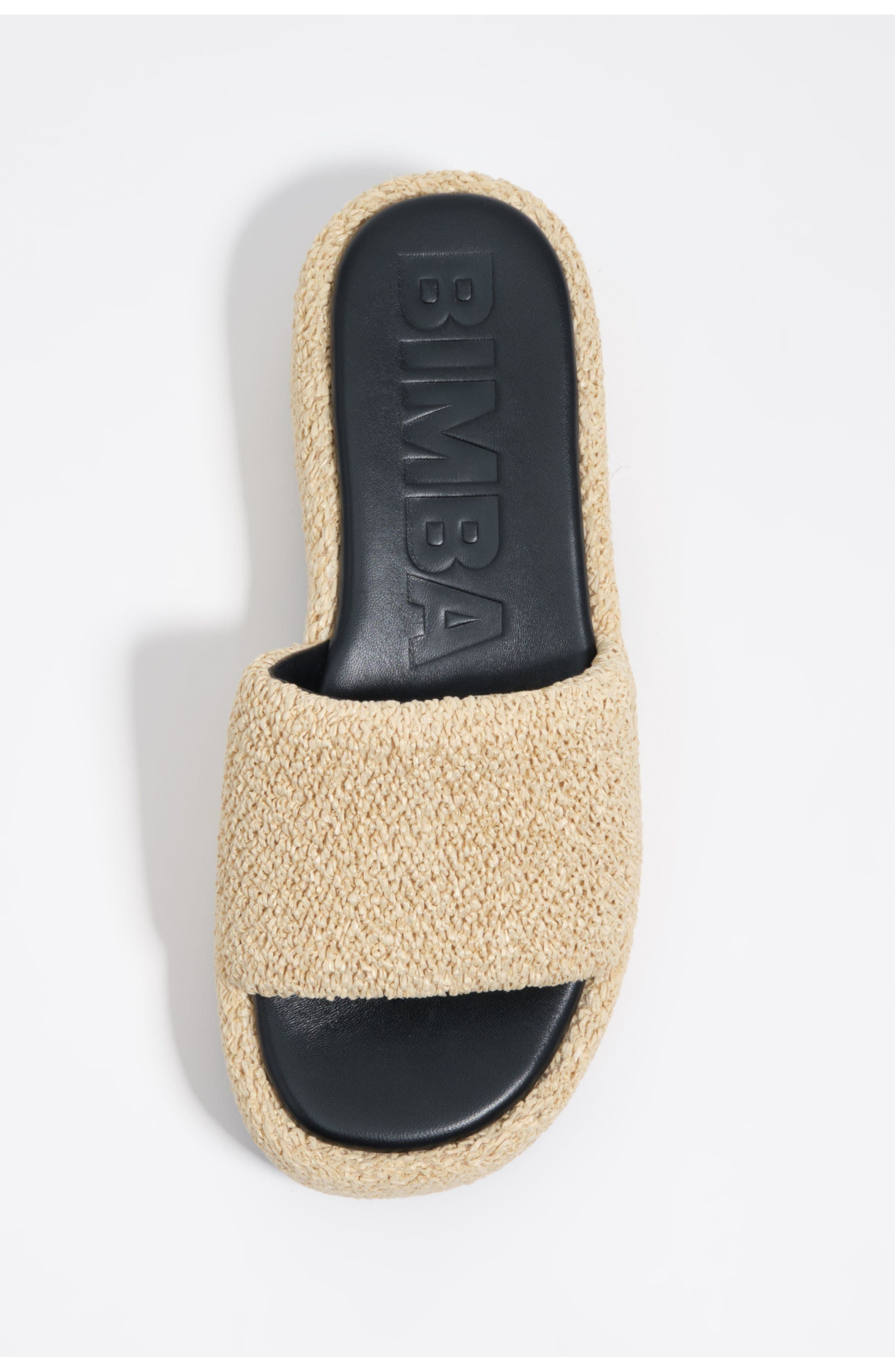 Textile High Sole Sandal, Alternate, color, NATURAL