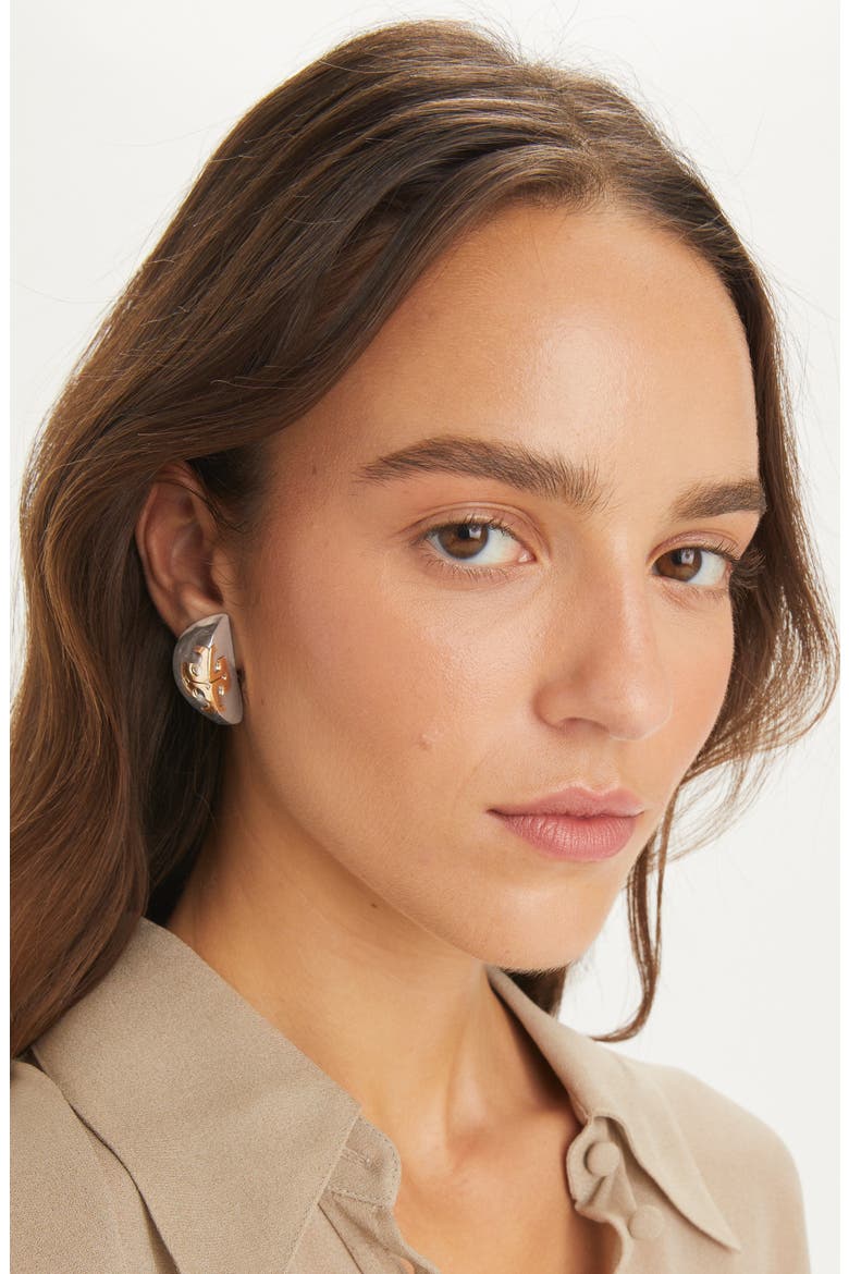 Essential Stud Earrings, Alternate, color, ANTIQUE SILVER / ANTIQUE BRASS