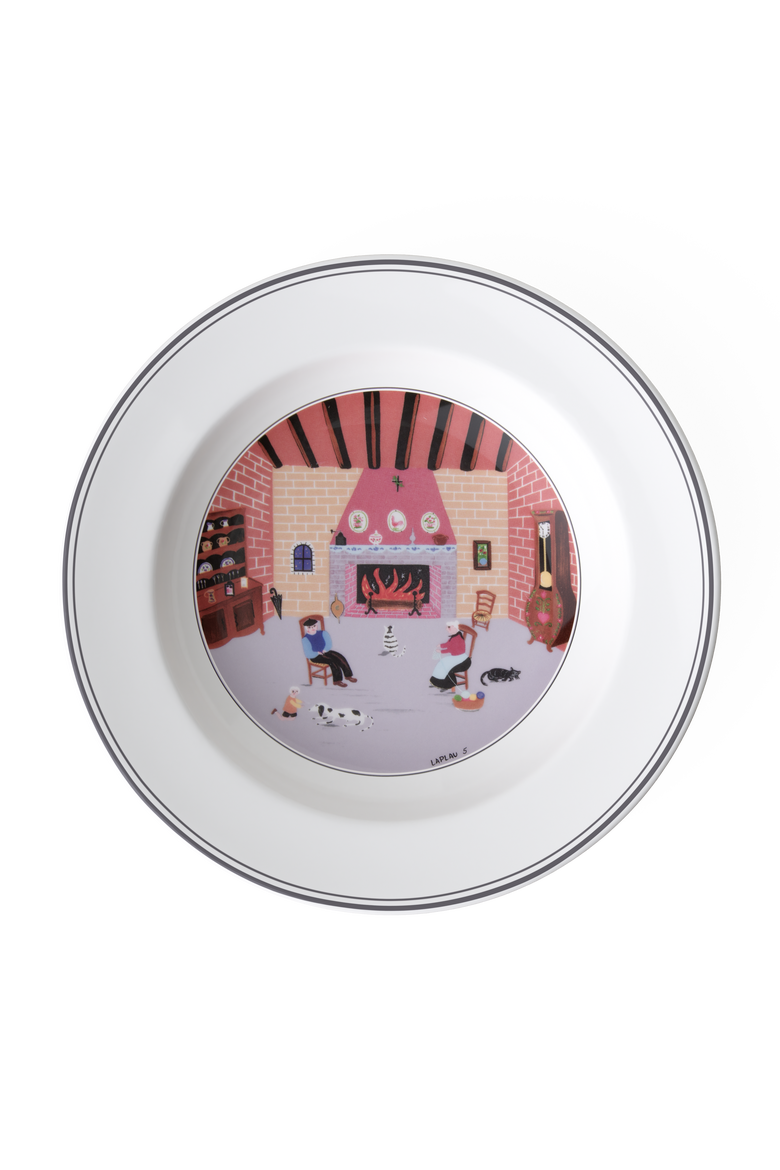 Design Naif Rim Soup #5 By the Fireside, Main, color, None