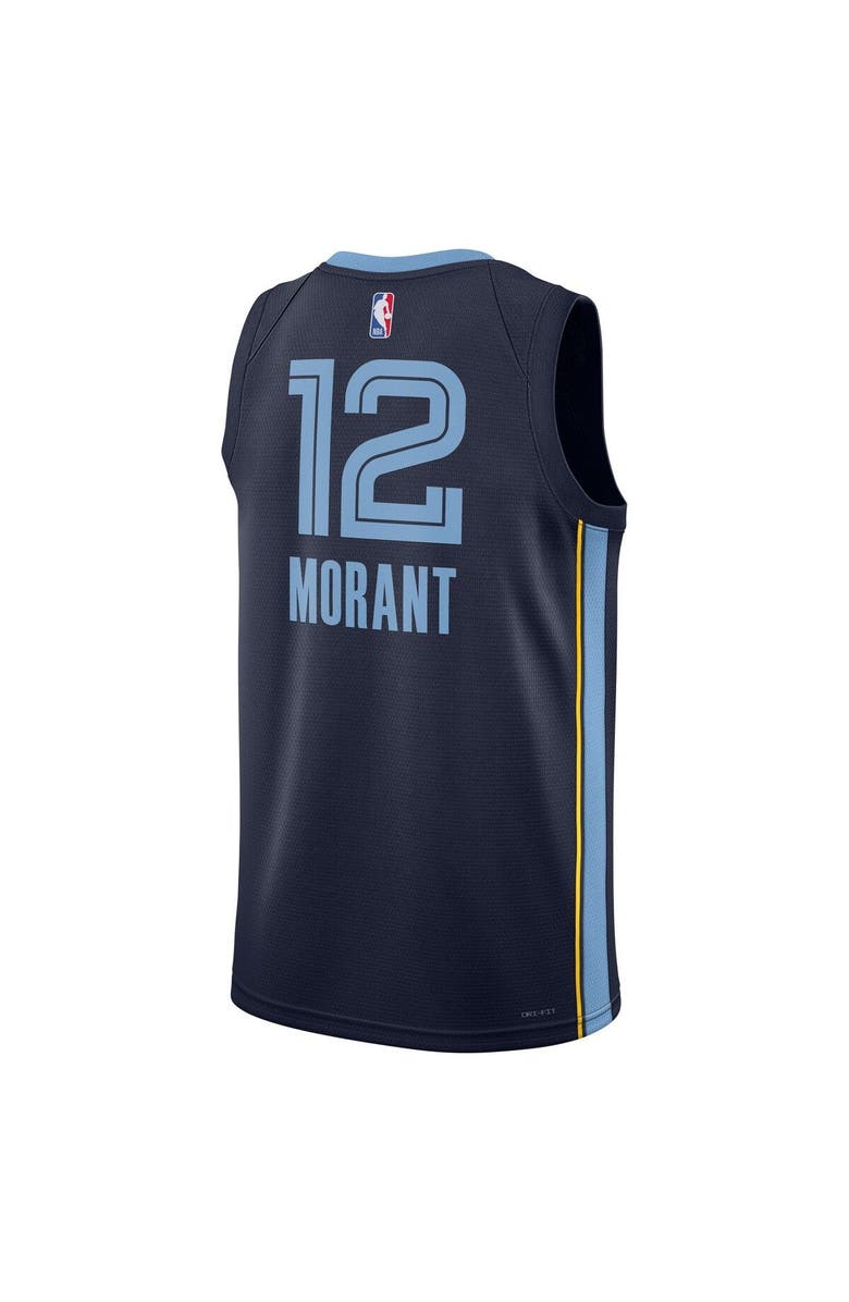 Nike Unisex Nike Ja Morant Navy Memphis Grizzlies Swingman Jersey - Icon Edition, Alternate, color, Navy
