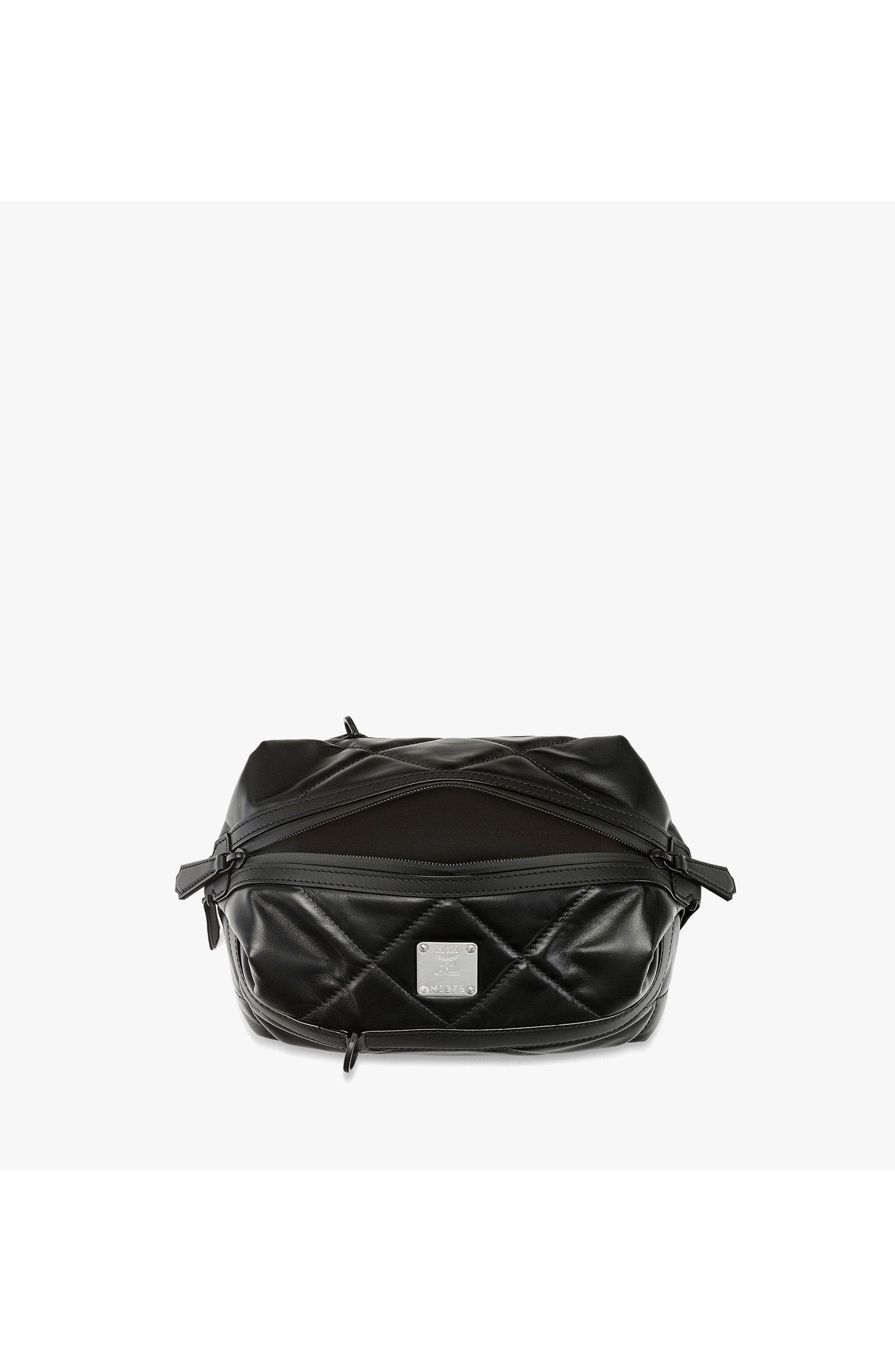 Small Aren Crossbody in Diamond Quilted Leather, Alternate, color, Black