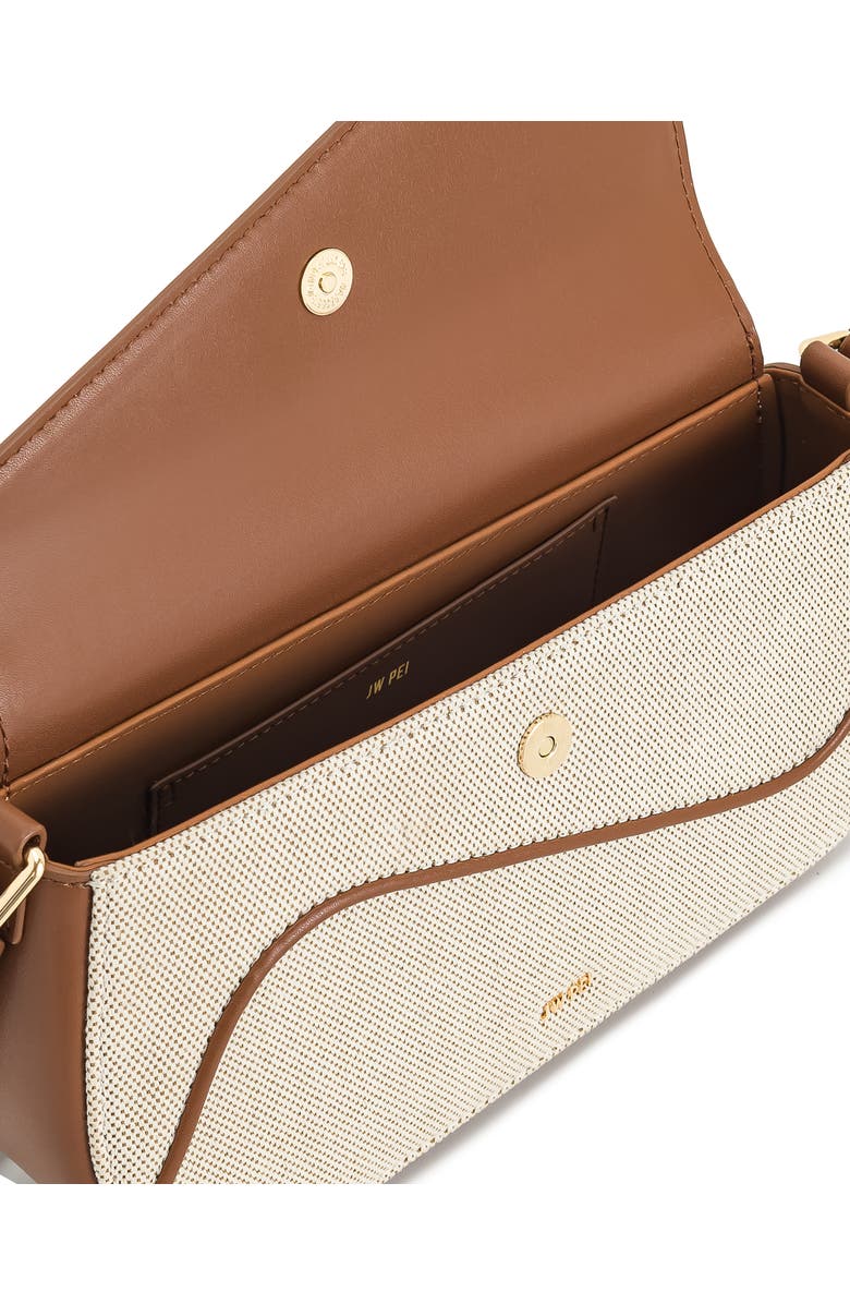 JW PEI Addisyn Canvas Shoulder Bag, Alternate, color, Brown Canvas
