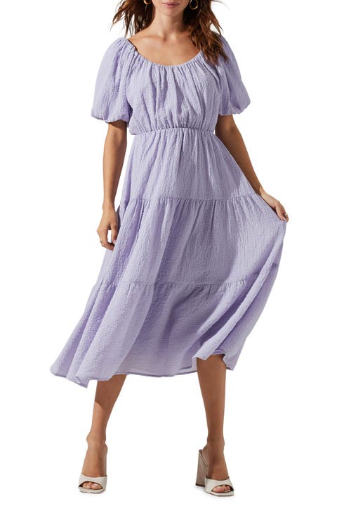 Tiered Short Sleeve Dress