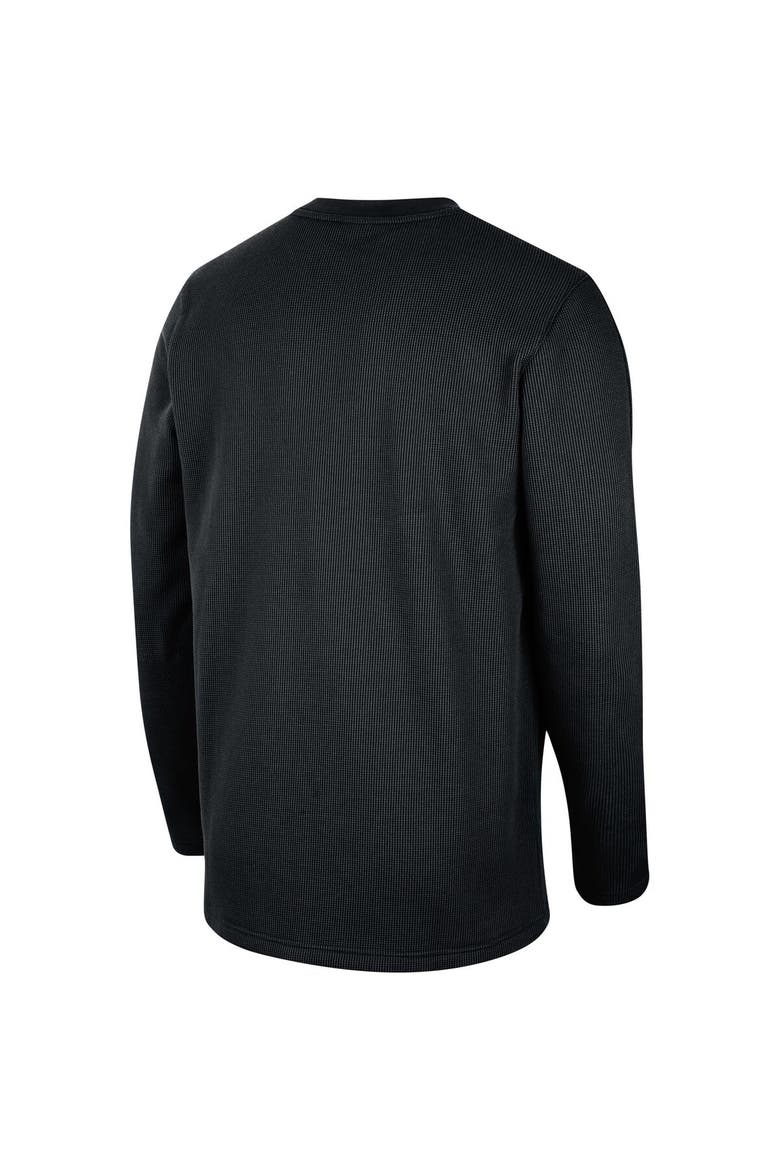 Men's Nike Black Team USA Waffle Knit Long Sleeve T-Shirt, Alternate, color, Black