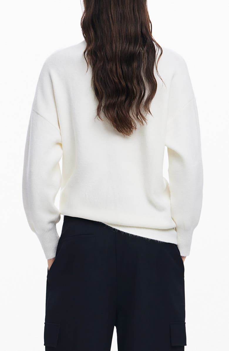 Desigual Playful Poppy Intarsia Sweater, Alternate, color, 