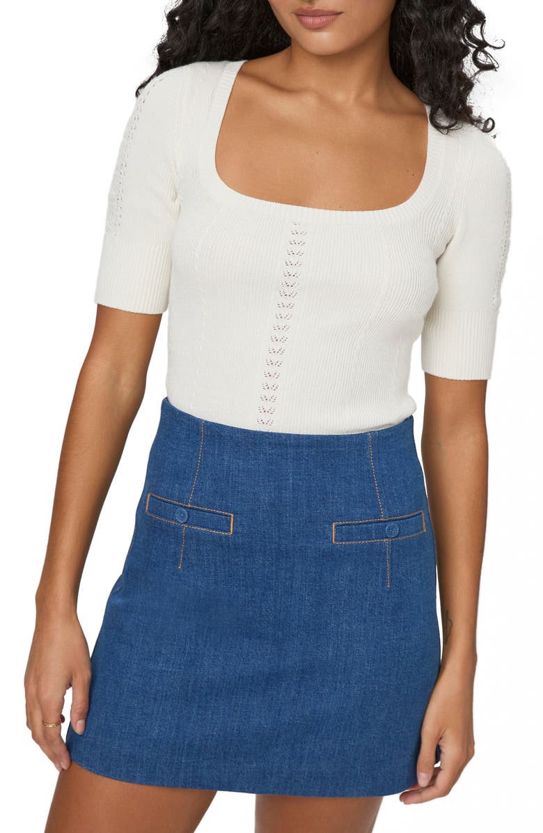 PAIGE Kiley Pointelle Top, Main, color,