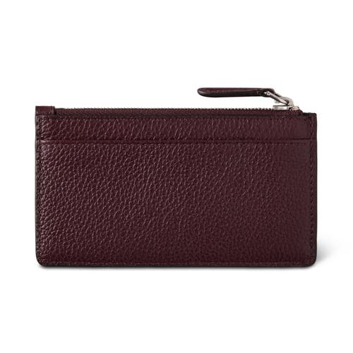 Mulberry Continental Zipped Long Card Holder In Burgundy