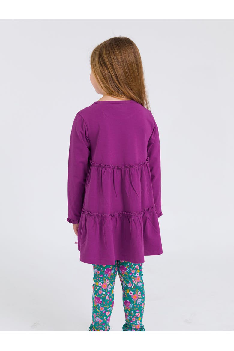 Knit Ruffle Tiered Tunic, Alternate, color, Plum Tart