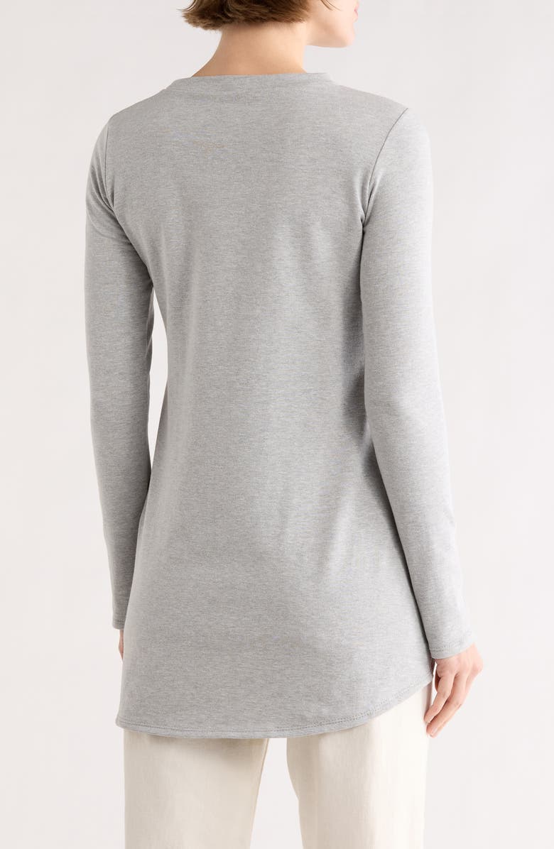 GO COUTURE Long Sleeve Cross Hem Top, Alternate, color, Moonstruck