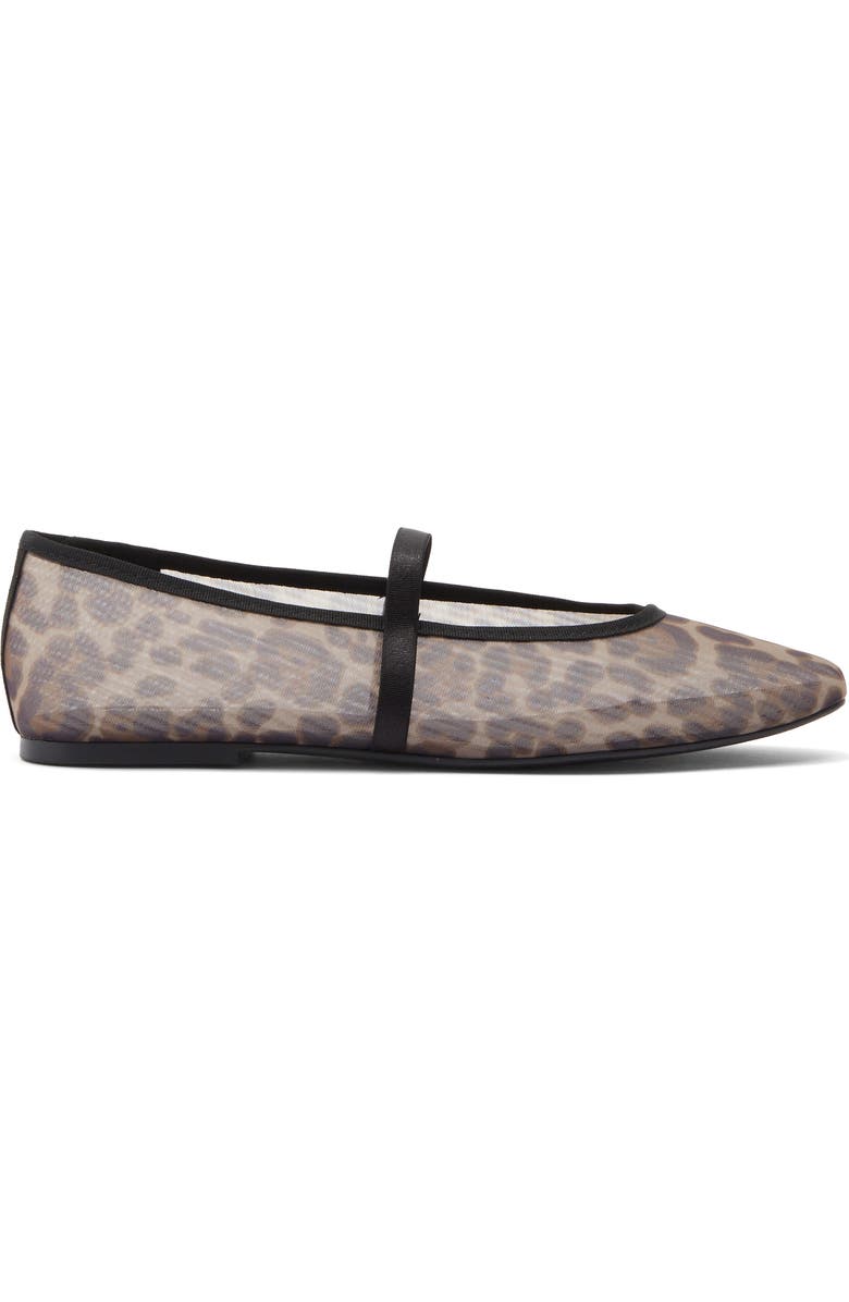 Abound Abigail Mesh Ballet Flat, Alternate, color, Brown Dark Leopard