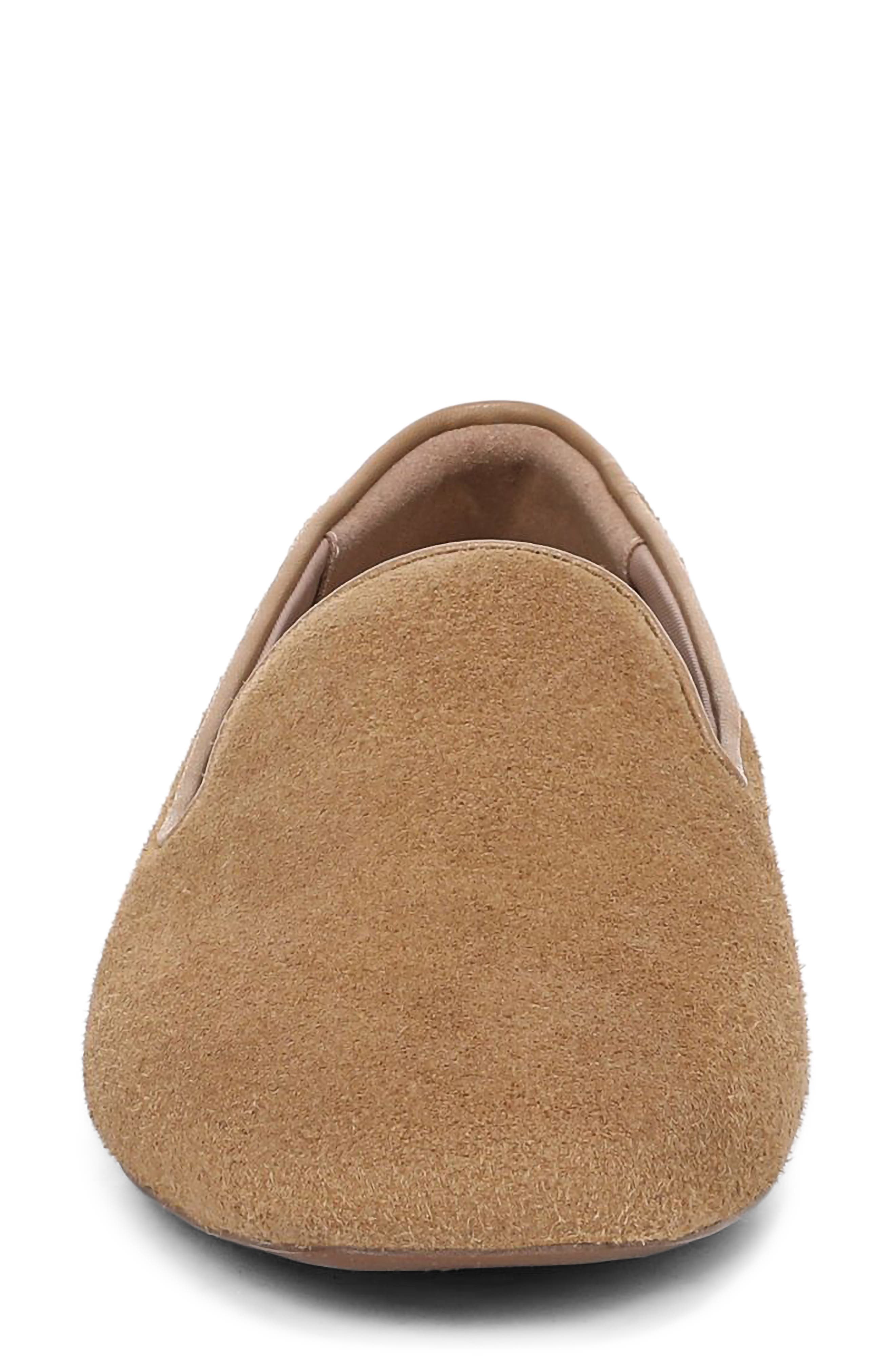 Charm Flat, Alternate, color, TOASTED UMBER SUEDE