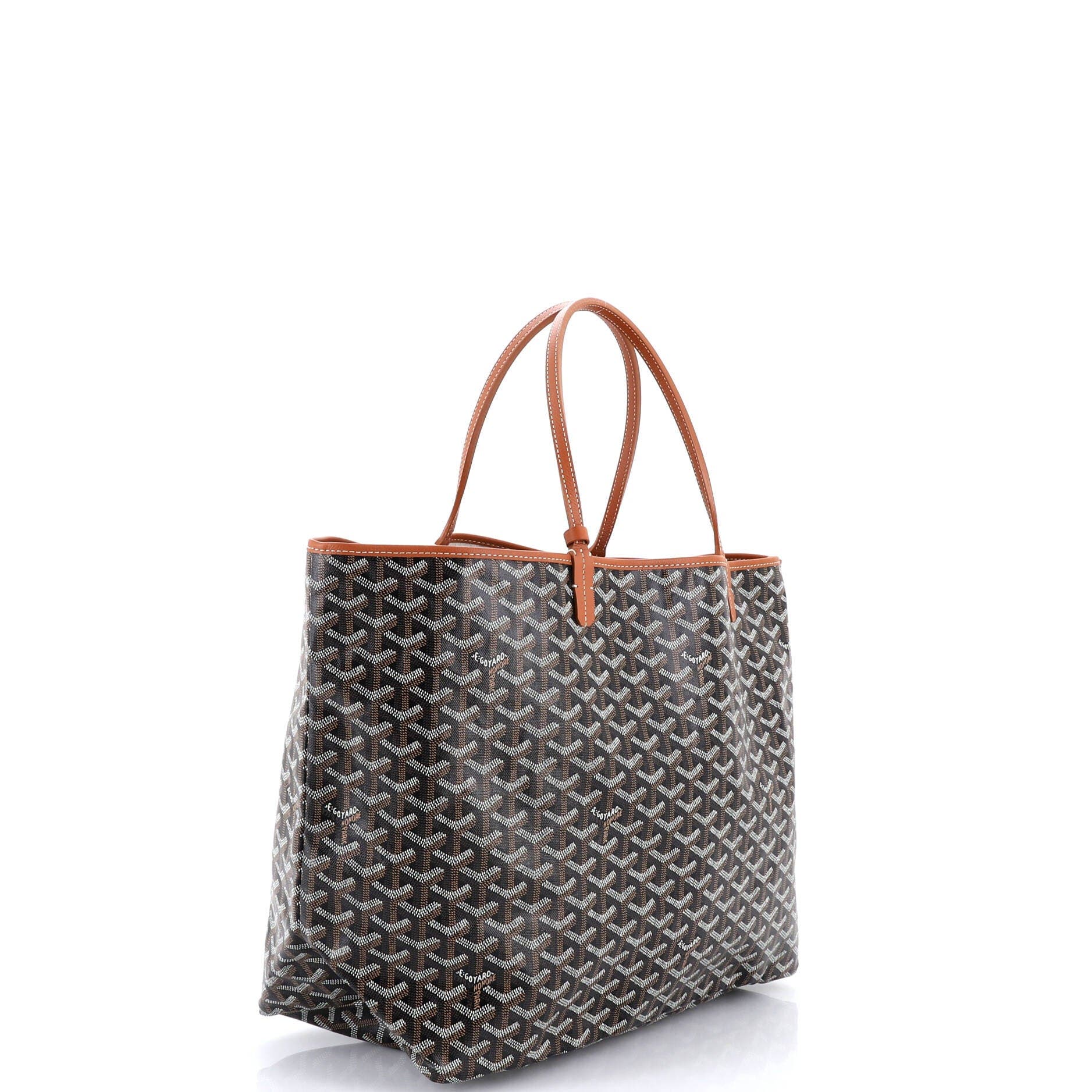 Pre-Owned Goyard Saint Louis Tote Coated Canvas GM, Alternate, color, Brown