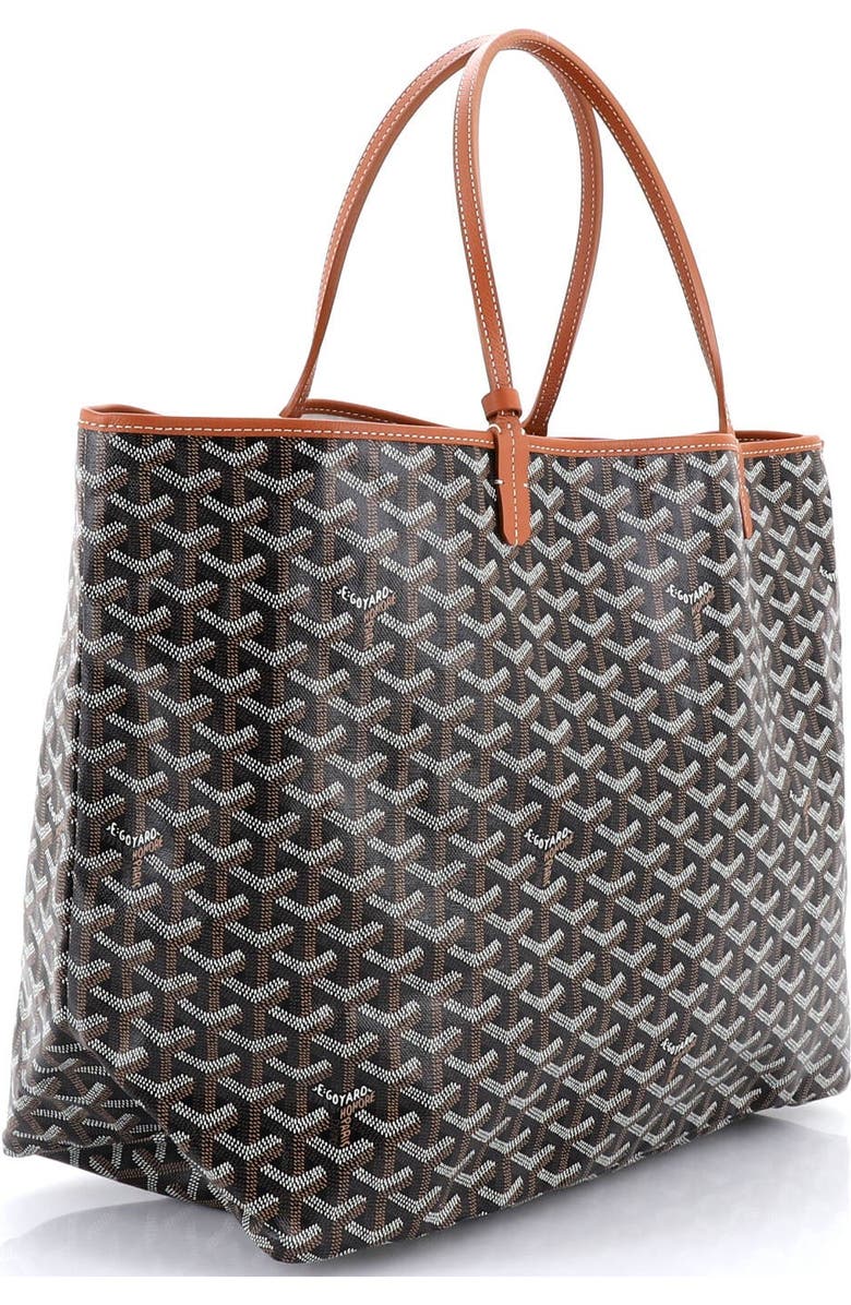 Pre-Owned Goyard Saint Louis Tote Coated Canvas GM, Alternate, color, Brown