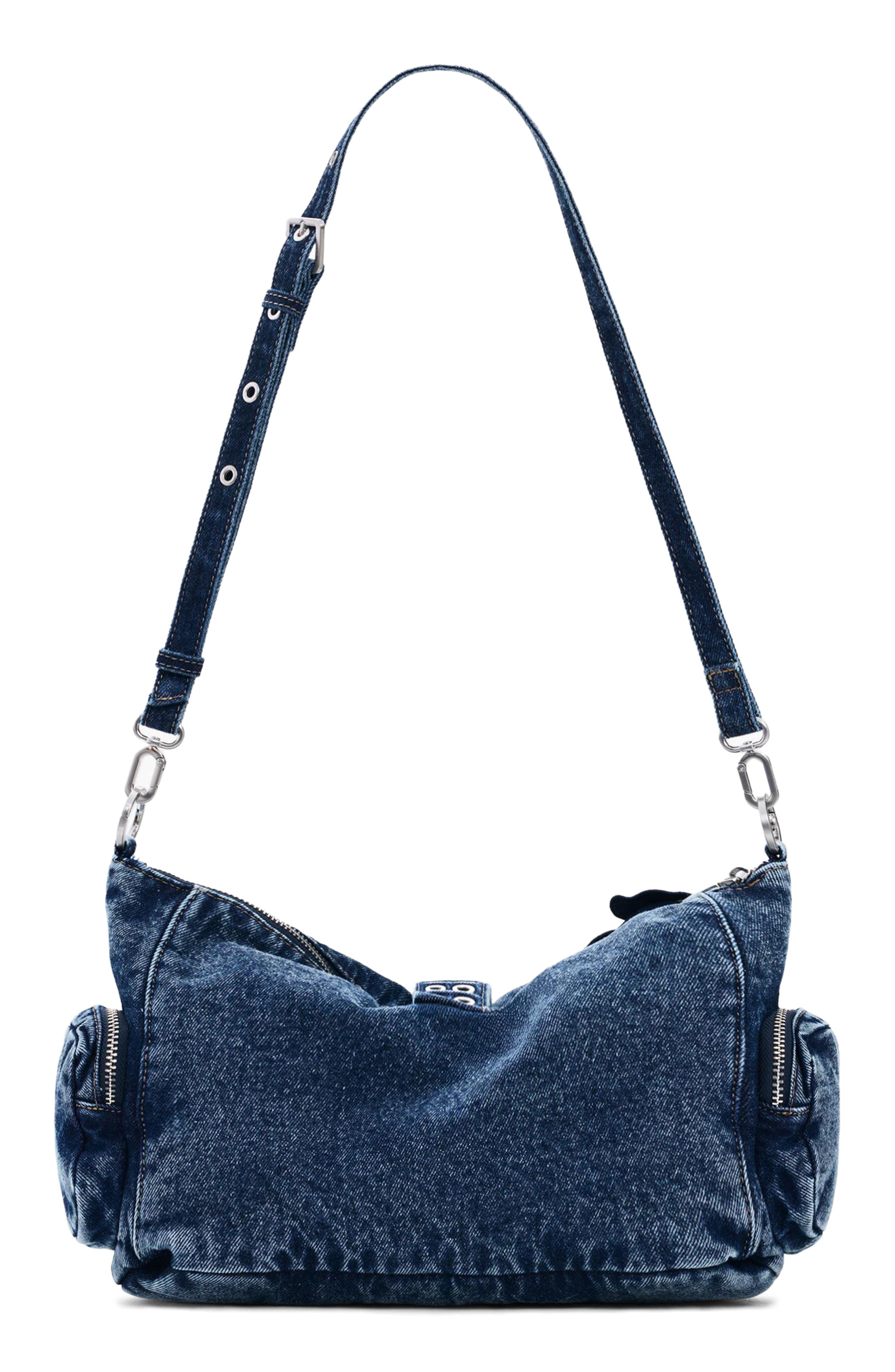 Desigual Denim Shoulder Bag, Alternate, color, Dark Blue