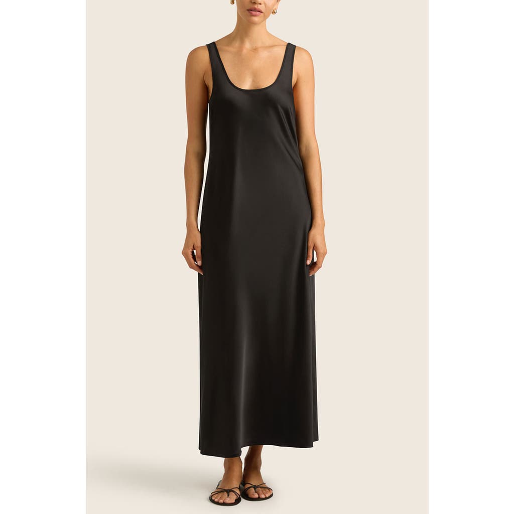 Hope And May Tallon Slip Maxi Dress In Black
