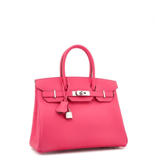 Pre-owned Hermes Hermes Birkin Handbag Pink Epsom With Palladium Hardware 30 In Pink