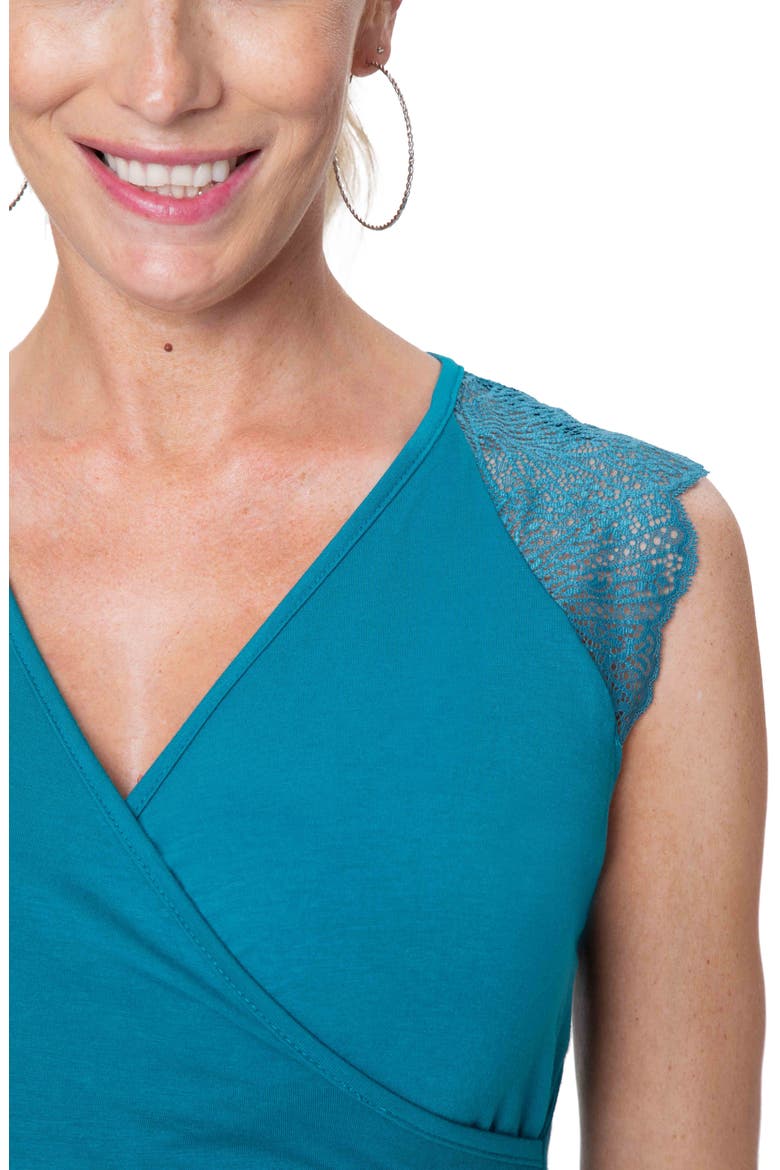 Chelsea Maternity/Nursing Tank, Alternate, color, TEAL