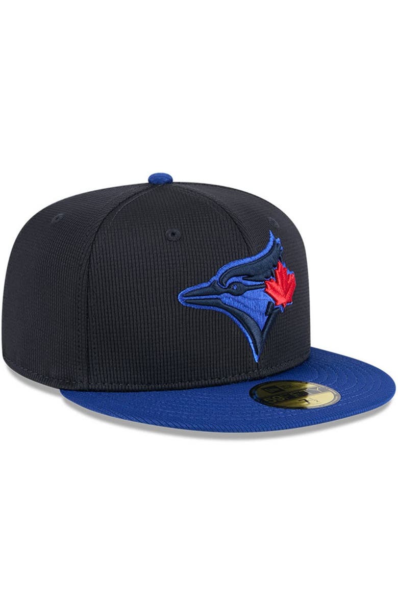 New Era Men's New Era Navy/Royal Toronto Blue Jays City Connect Batting Practice 59FIFTY Fitted Hat, Alternate, color, 