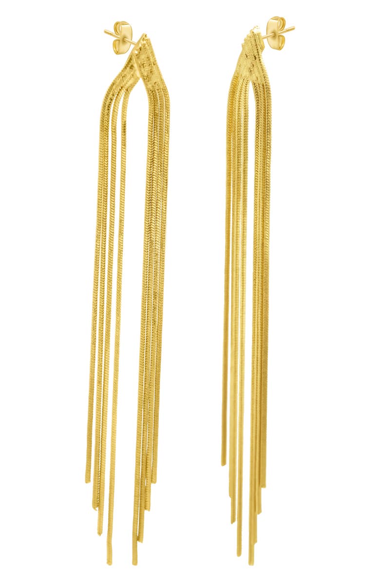 Adornia Strand Chain Drop Earrings, Alternate, color, Gold