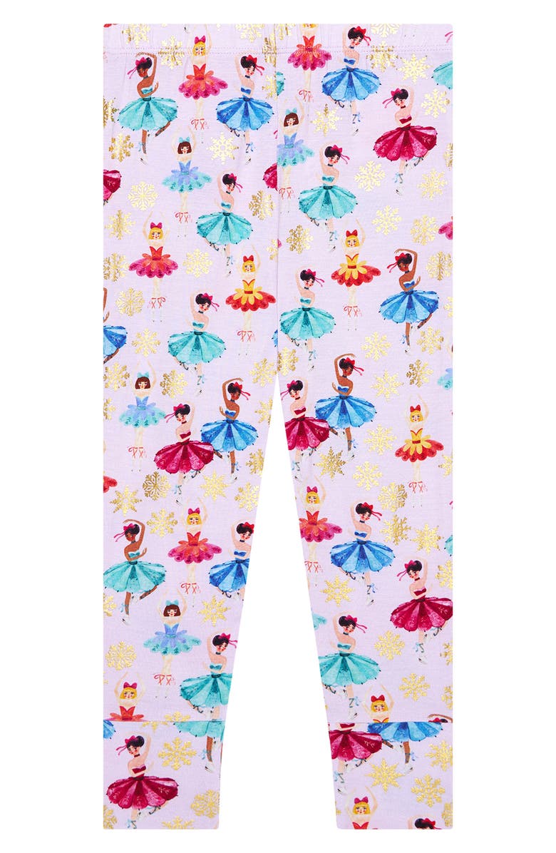 Posh Peanut Adalyn Winter Skaters Fitted Two-Piece Pajamas, Alternate, color, 