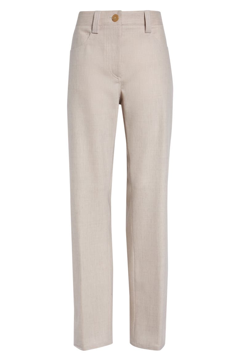 Callum Tapered Wool Pants, Main, color, OATMEAL