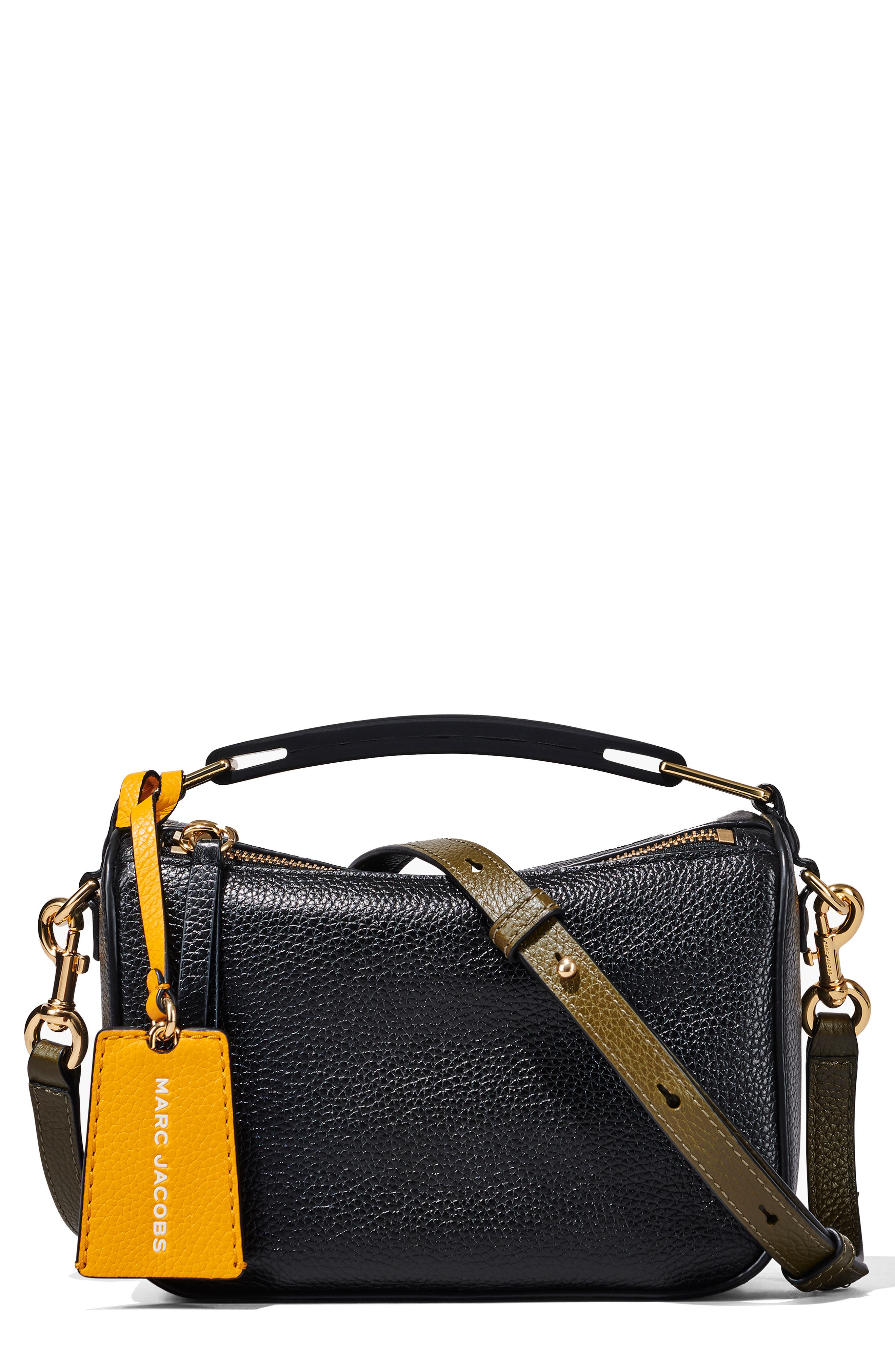 Marc Jacobs The Softbox 20 Leather Crossbody Bag, Main, color, 