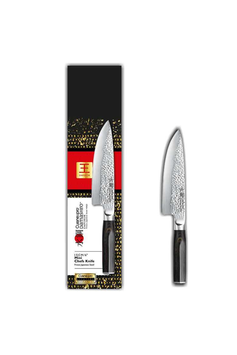 Damashiro EMPEROR® 6" Mini Chef's Knife, Alternate, color, Silver
