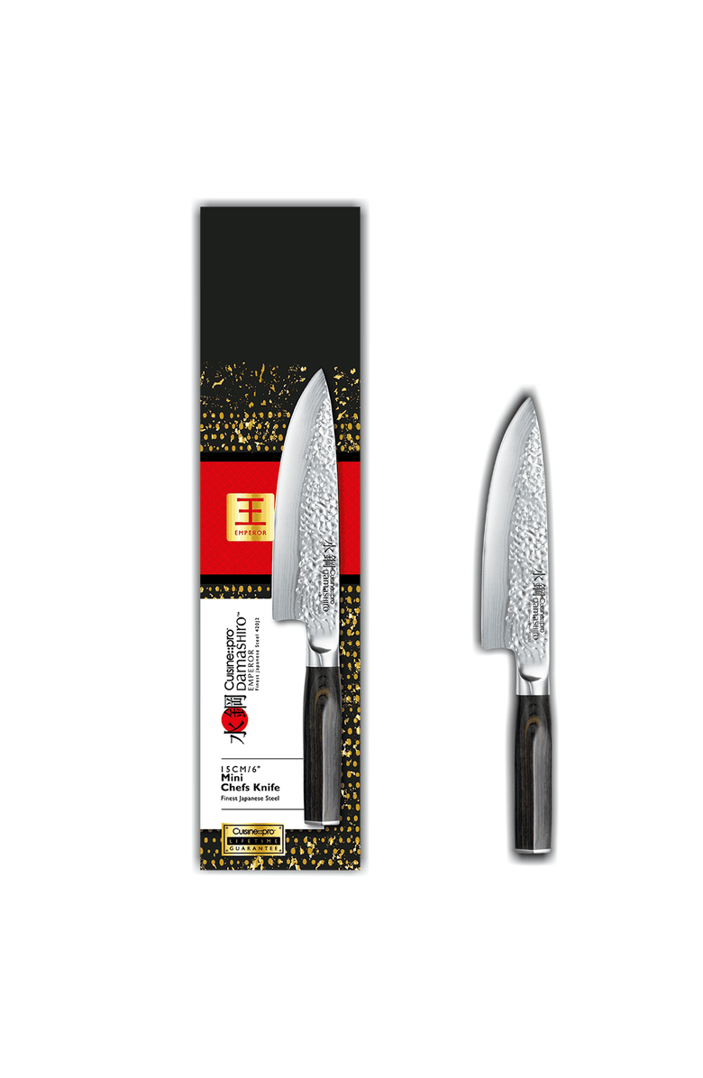 Cuisine::pro<sup>®</sup> Damashiro EMPEROR<sup>®</sup> 6" Mini Chef's Knife, Alternate, color, Silver