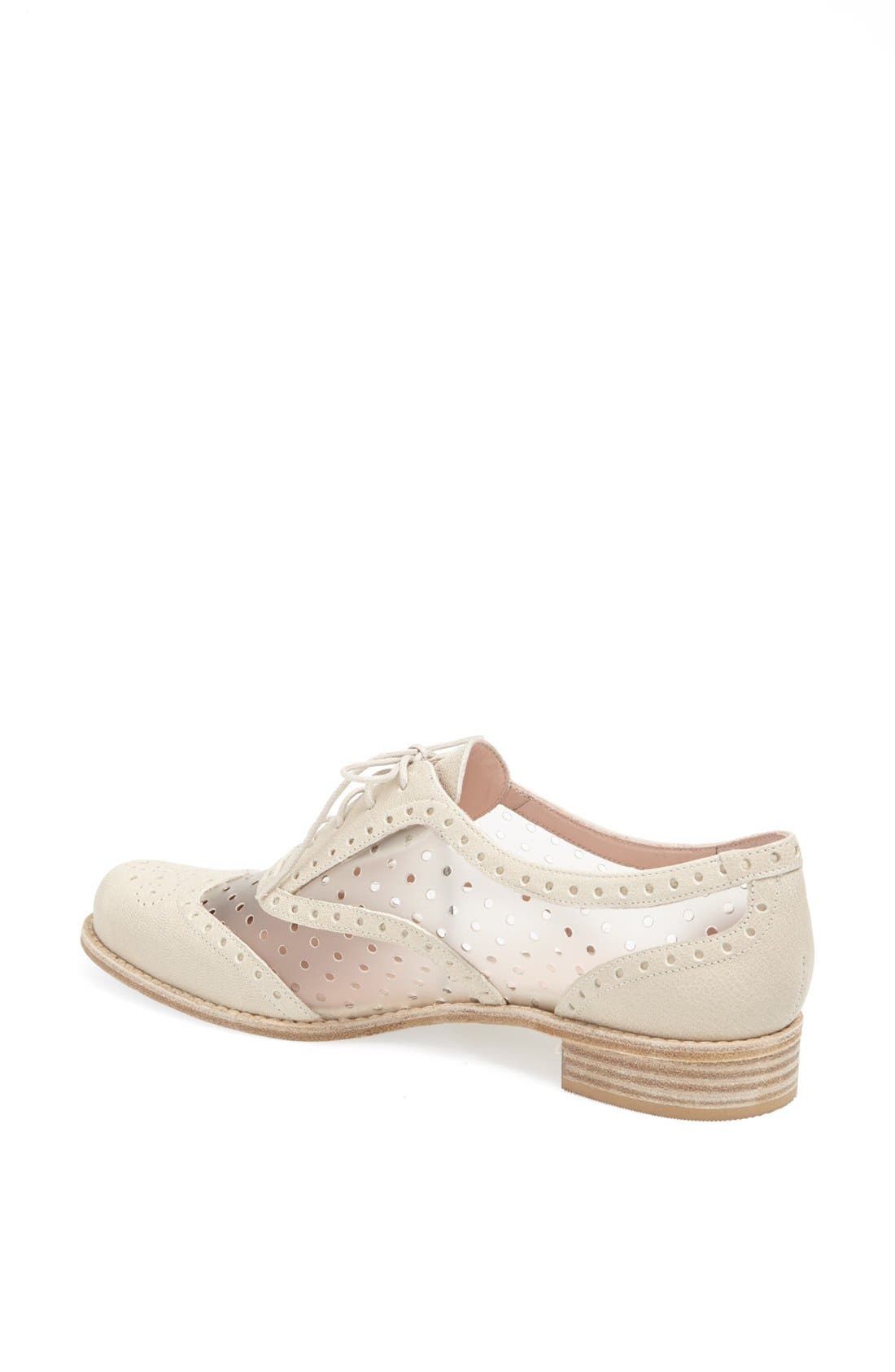 'Dandyperf' Wingtip Oxford, Alternate, color, IVORY VECCHIO NAPPA