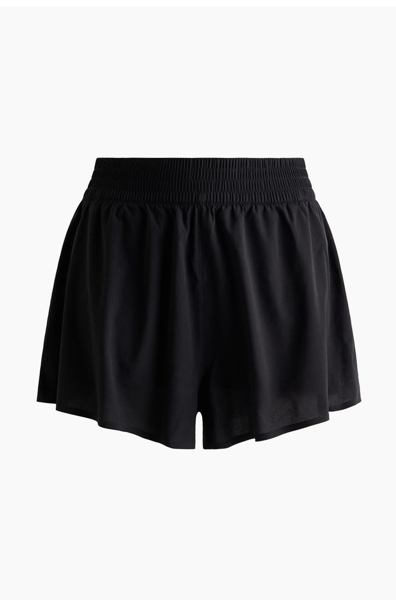 H&M Double-layered sports shorts, Alternate, color, Black