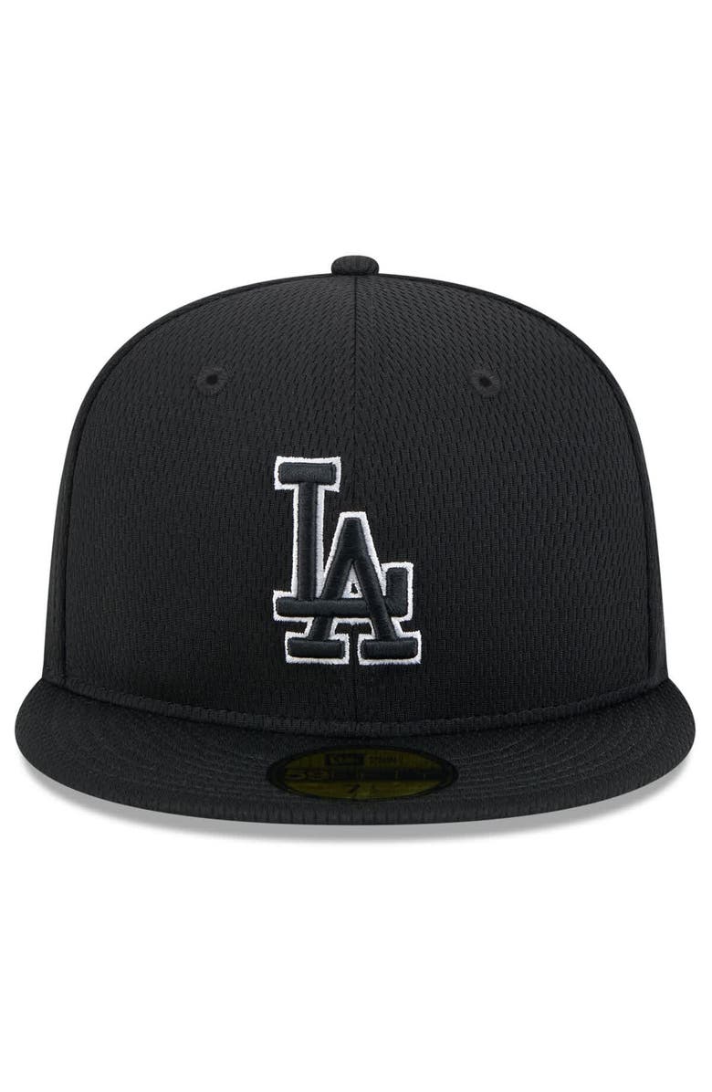 New Era Men's New Era Black Los Angeles Dodgers 2025 MLB Clubhouse 59FIFTY Fitted Hat, Alternate, color, 