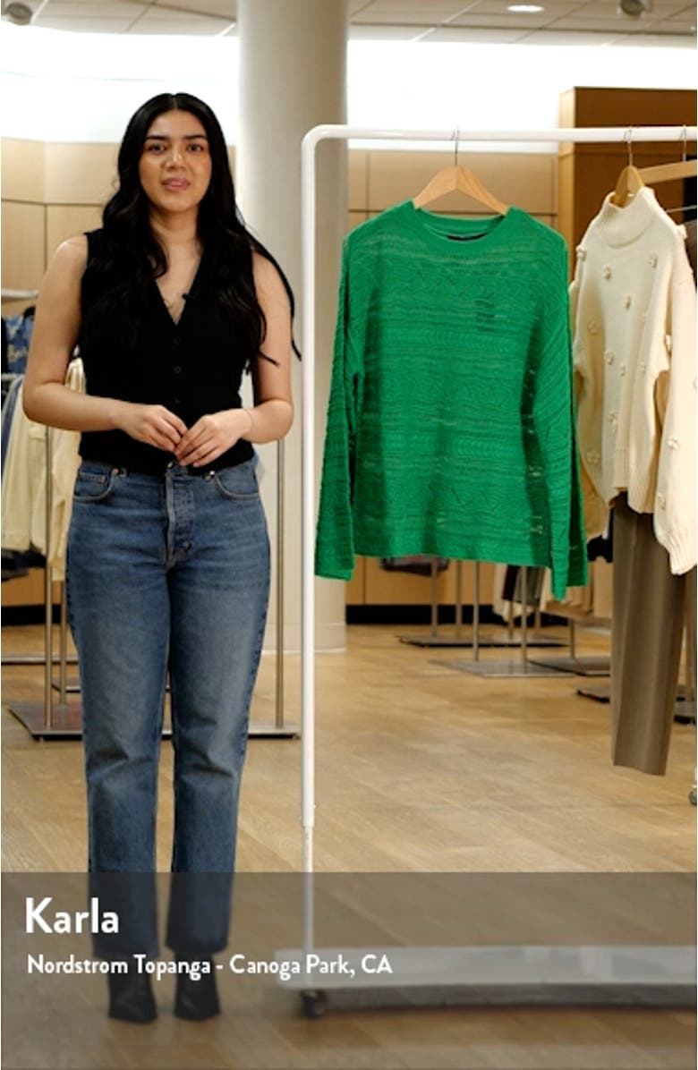 Lamar Open Stitch Sweater, sales video thumbnail