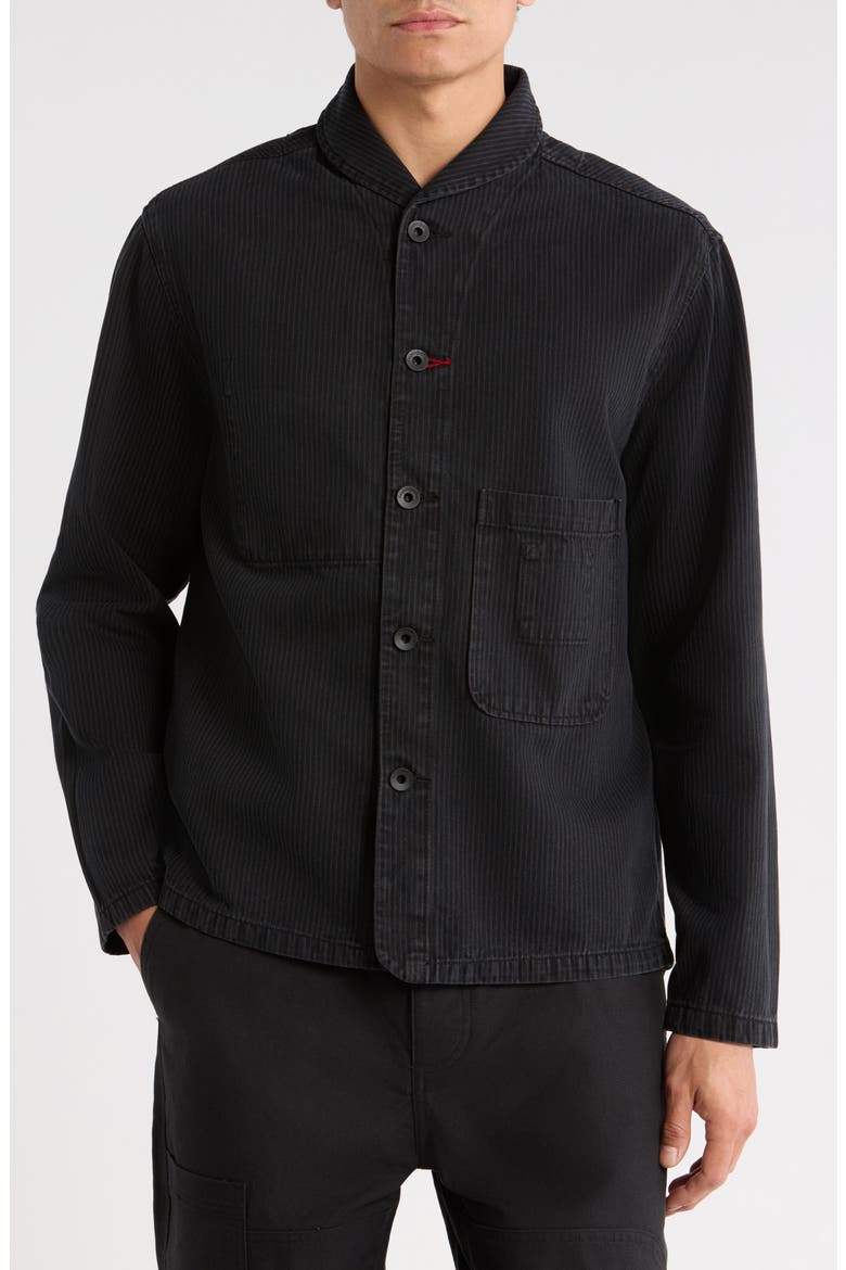 Shepherds Cotton Button-Up Shirt, Alternate, color, OBSIDIAN WASH