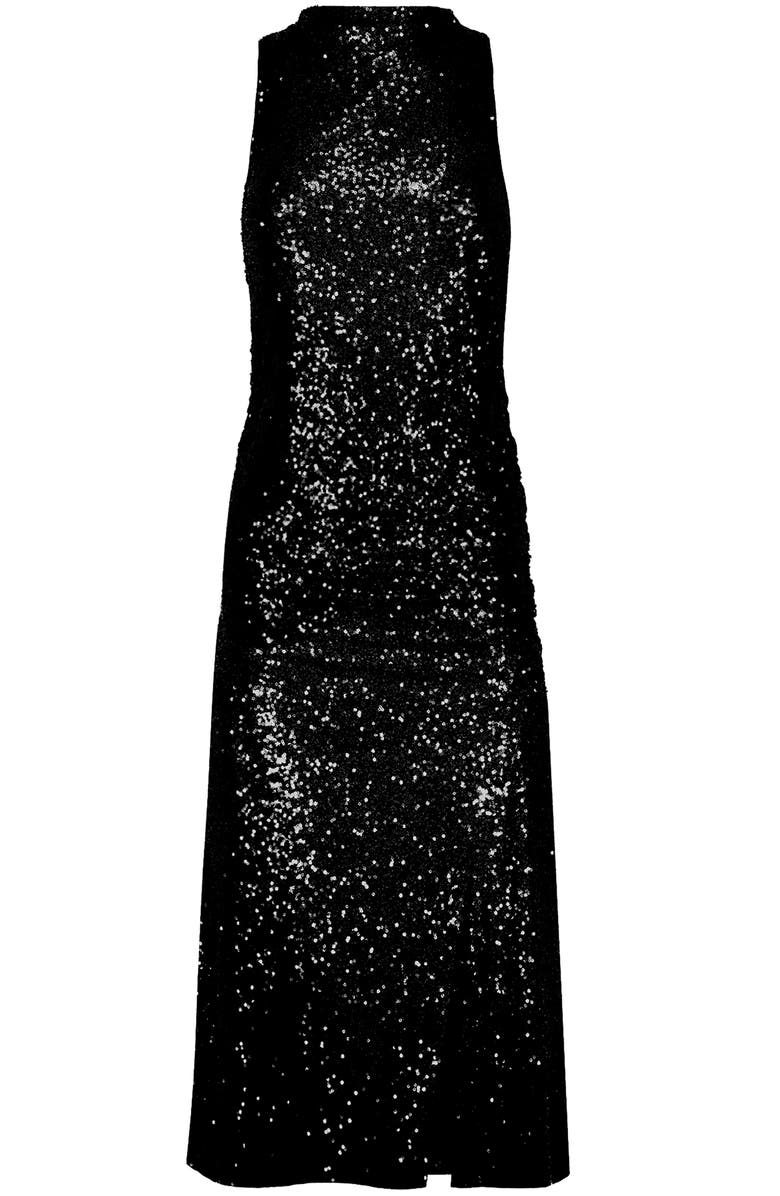 Bishop + Young Sublime Halter Dress, Alternate, color, Caviar