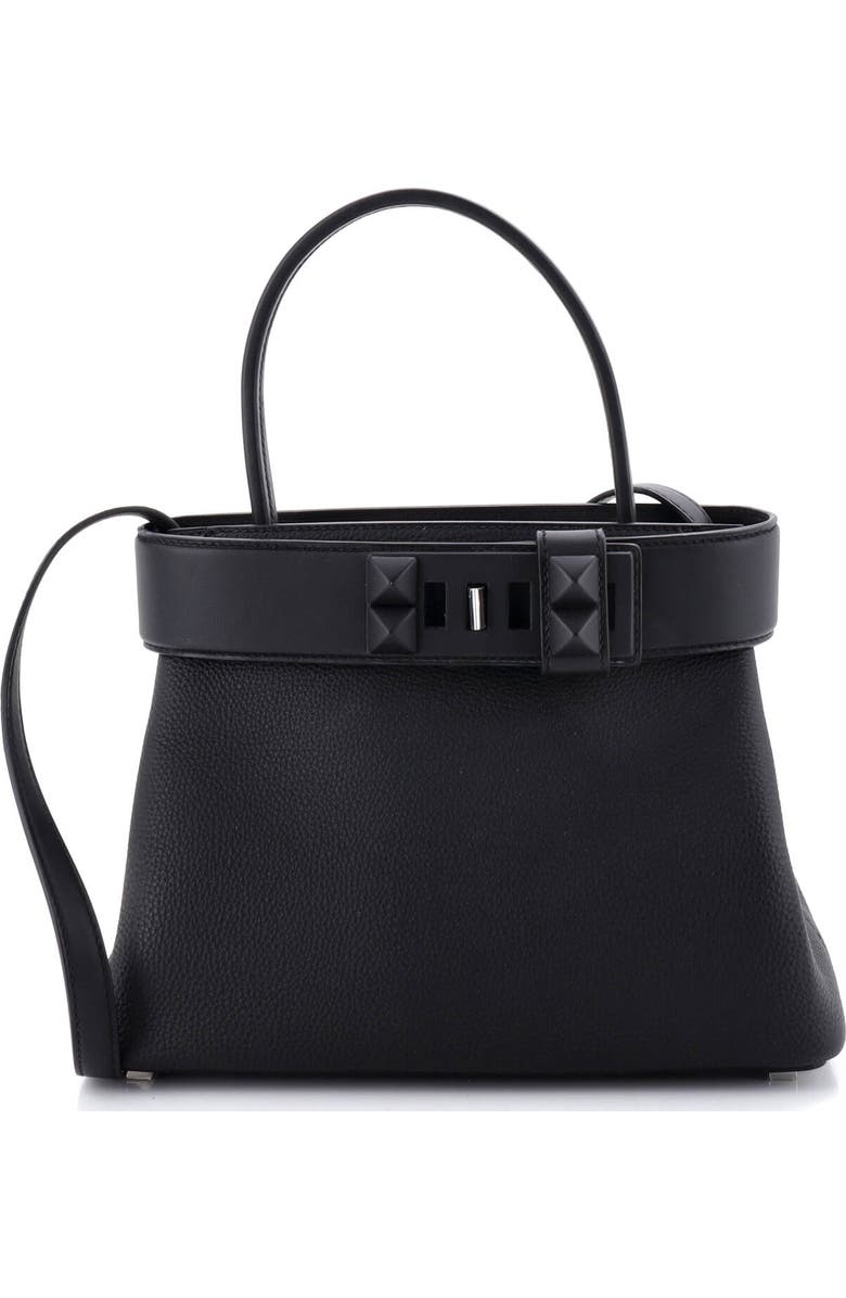 Pre-Owned Hermes Medor Handbag Togo, Main, color, Noir