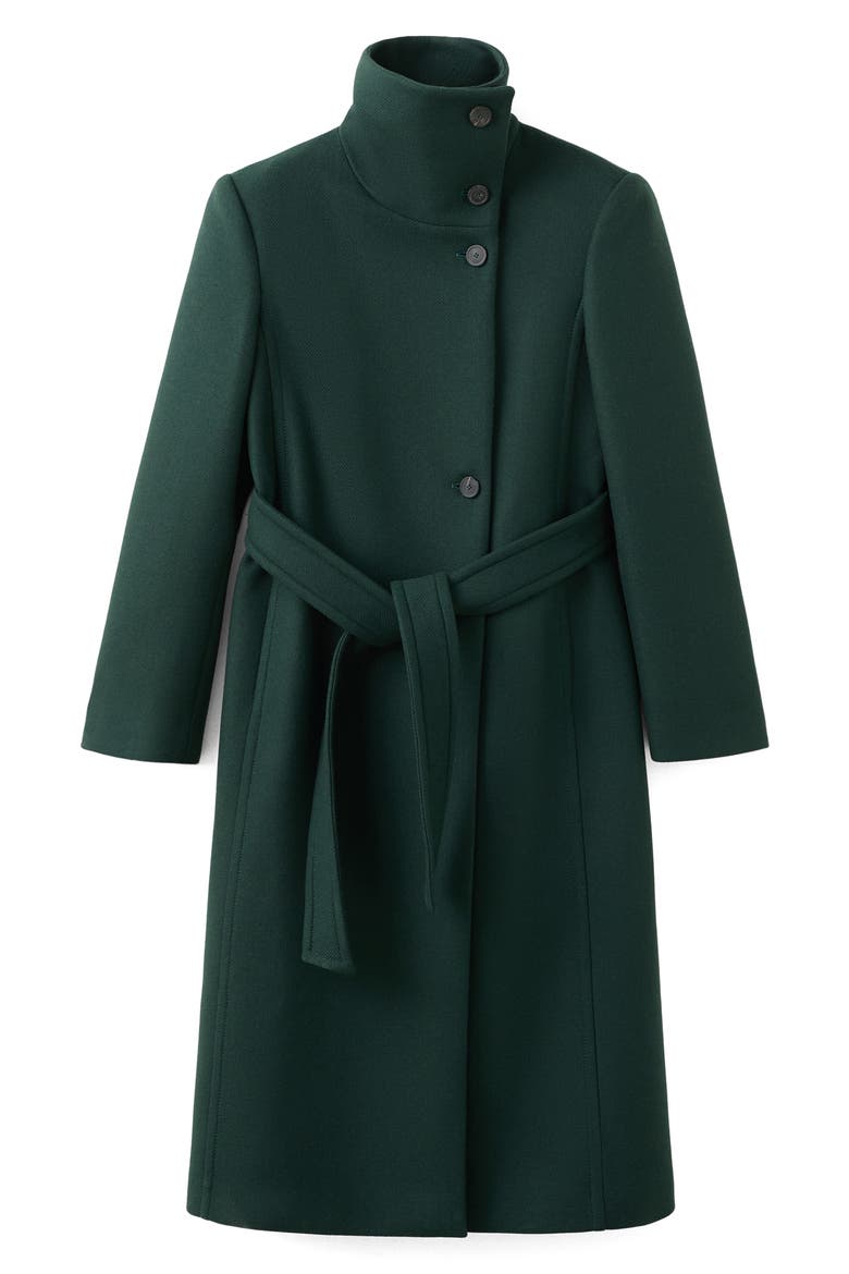 Manteco Virgin Wool Blend Coat, Alternate, color, GREEN