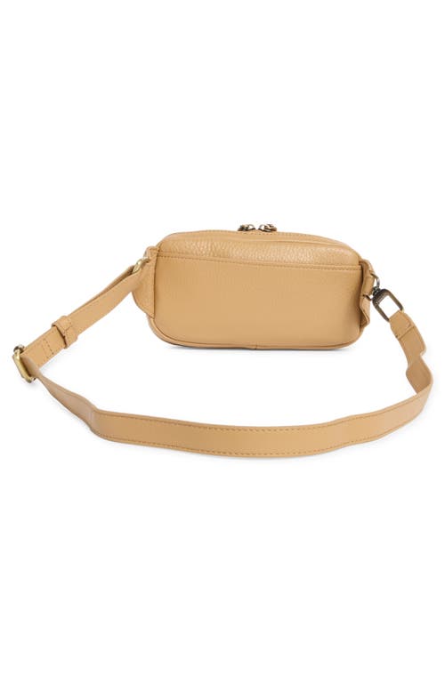 Hobo Shaker Leather Belt Bag In Tan Cinnamon