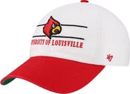 '47 Men's '47 White Louisville Cardinals Gridiron Clean Up Adjustable Hat
