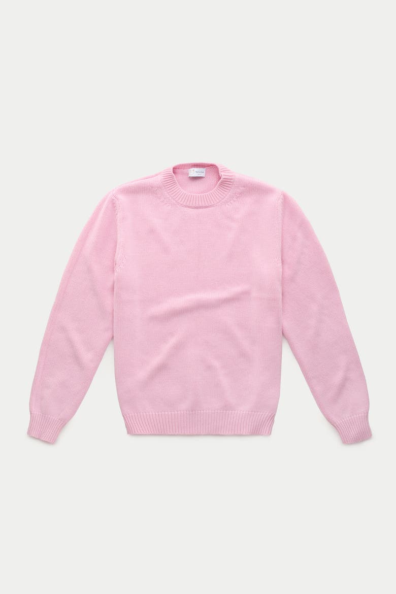 Cashmere Crewneck Sweater, Main, color, Rosa