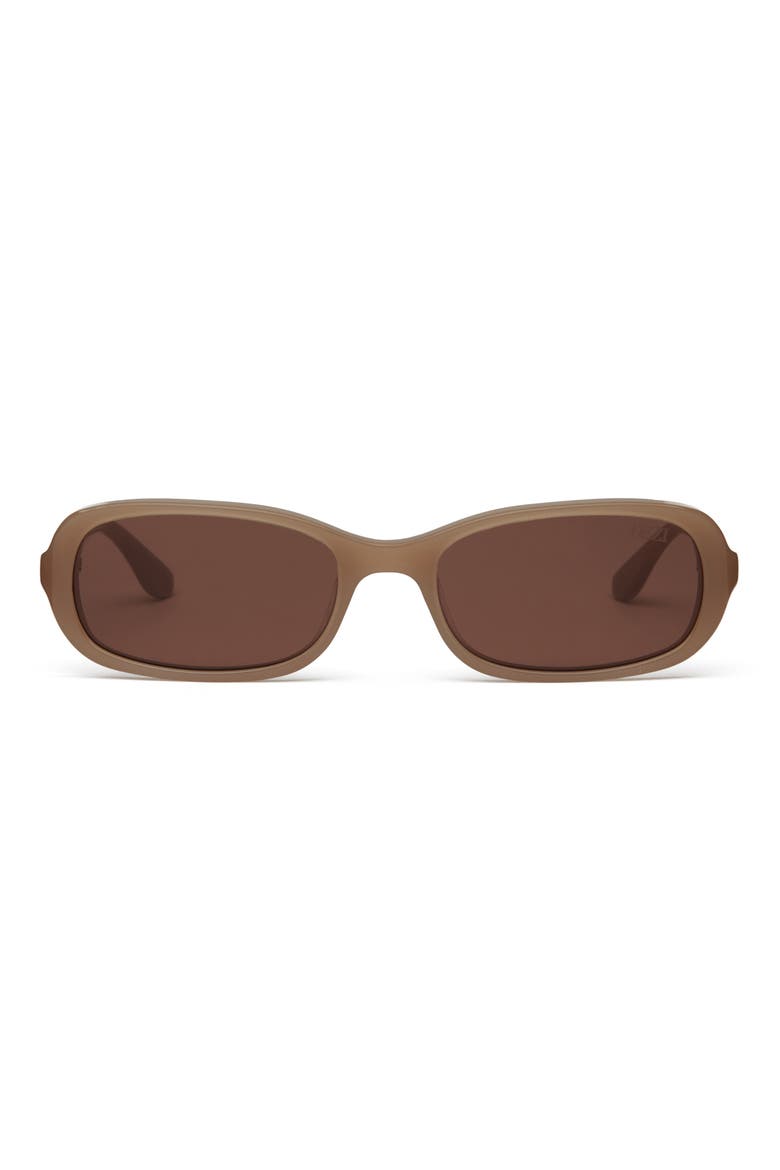 Cindy 54mm Oval Sunglasses, Main, color, DARK SAND / BROWN