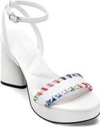 KARL LAGERFELD PARIS Haden Ankle Strap Platform Sandal