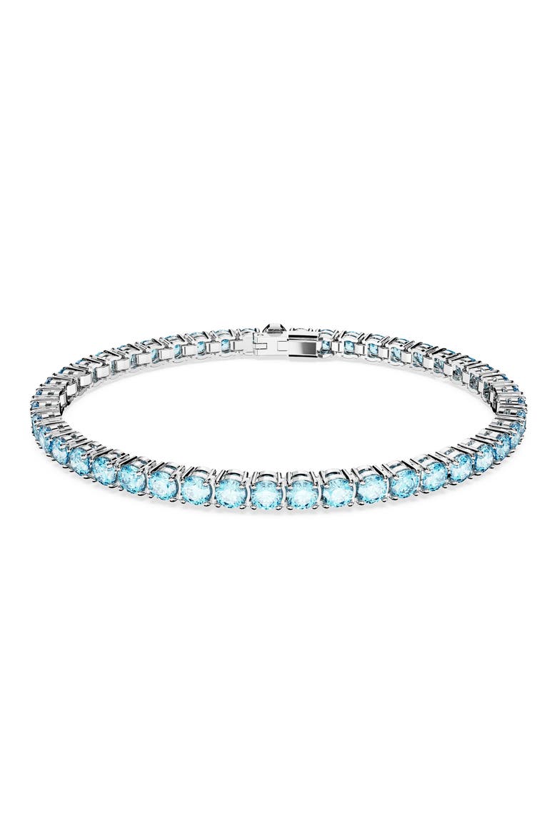 Matrix Crystal Tennis Bracelet, Main, color, BLUE